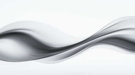 Smooth black silk waves with glossy highlights on dark background
