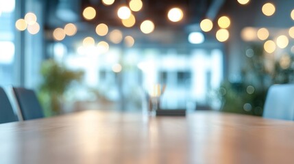 Blurred modern cafe interior