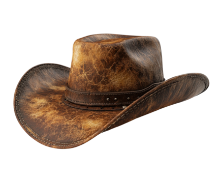 Cowboy hat display western theme product isolated on transparent background