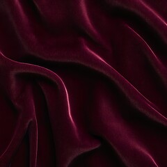 Obraz premium Soft Velvet Texture Background in Deep Burgundy, Ideal for Luxurious and Sophisticated Designs