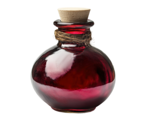 Magical potion bottle setup product enchantment isolated on transparent background