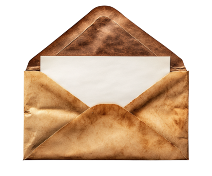 Sending vintage letters home office digital warm lighting isolated on transparent background