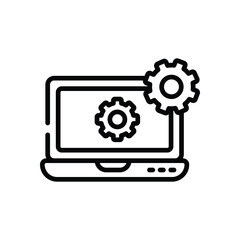 Data Management Icon vector stock illustration