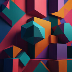 Obraz premium abstract background of colorful blocks