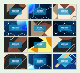 Abstract Background Design Modern And Colorful Multiple Background