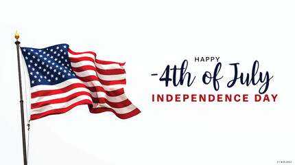 4th of July with patriotic USA Independence Day vector icons including American flags, fireworks, stars, liberty symbols, and red white blue designs for festive posters, banners, and digital art.