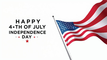Fototapeta premium Modern patriotic icon collection for 4th of July featuring USA flags, liberty graphics, fireworks, and red white blue elements for Independence Day marketing, invitations, and festive web use.