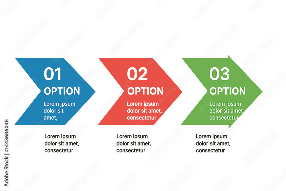 Poster a vector infographic design with 3 steps or options, ideal for illustrating business concepts in pre