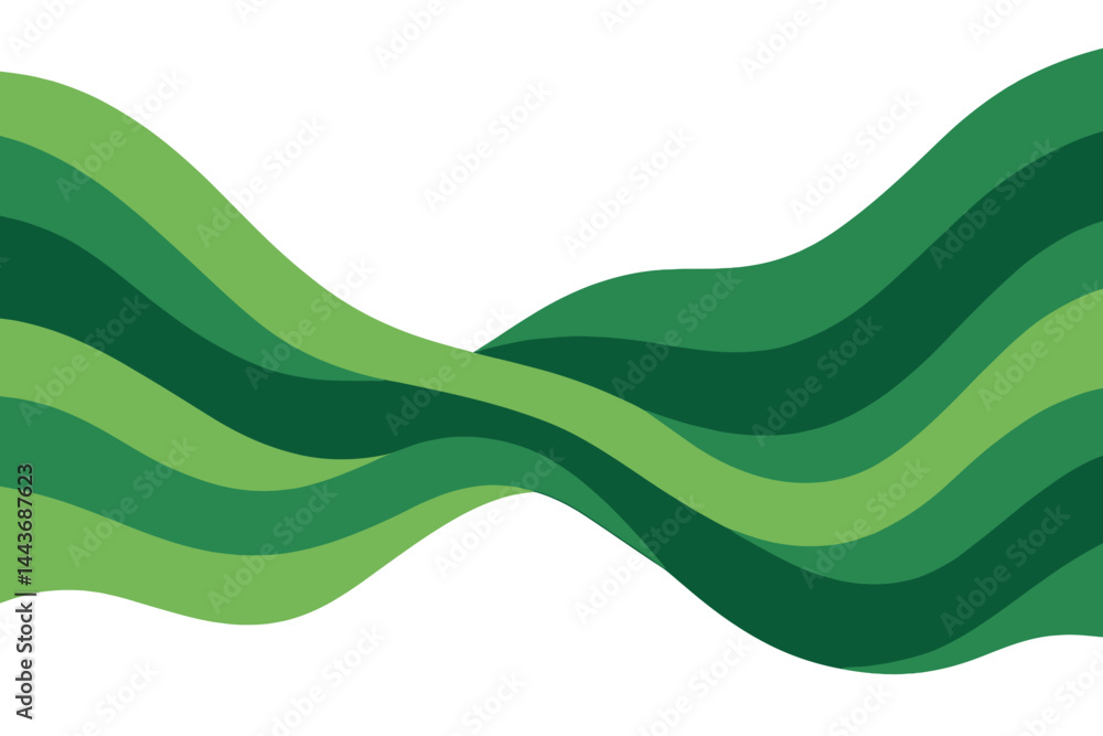 Poster a modern green banner featuring a dynamic wave pattern serves as a versatile background