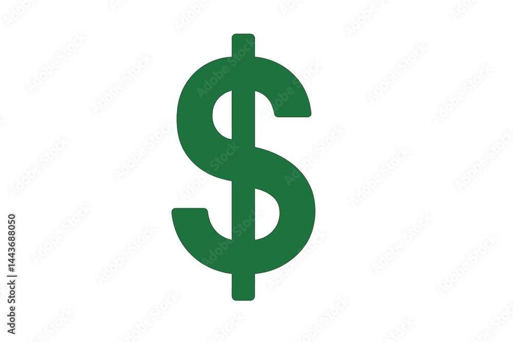 Poster a dollar sign on a transparent background is available for use in web site design, logos, apps, and 