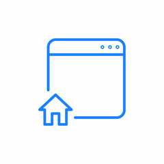 home web icon icon sign vector