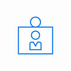 profile badge icon sign vector