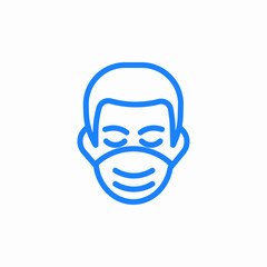 protective face mask icon sign vector