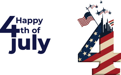 4th July independence day background 