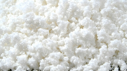 Close-up of white fluffy cellulose insulation; texture background for construction or home improvement projects