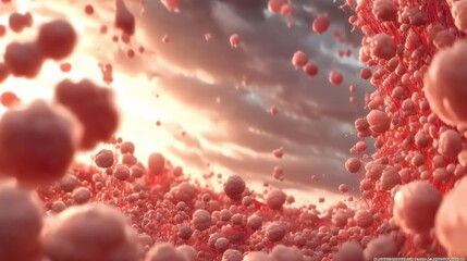 an imaginary representation of a sperm cell,