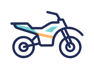 Fototapeta premium A vector illustration of a motorcycle, perfect for use in design or projects