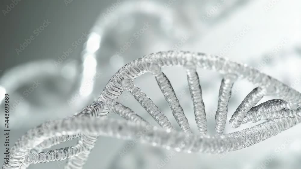 Poster A microscopic view of a single DNA molecule's structure