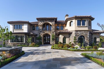 Exterior of a modern luxury home