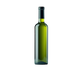 Elegant olive bottle product minimalist style isolated on transparent background