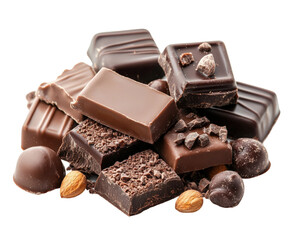 Decadent chocolate treats kitchen food indulgence isolated on transparent background