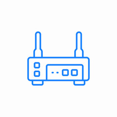 router network device icon sign vector
