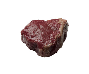 Preparing a juicy steak kitchen food isolated on transparent background