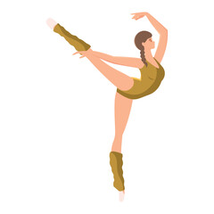 Graceful ballerina dancing. Vector © DAVIDS