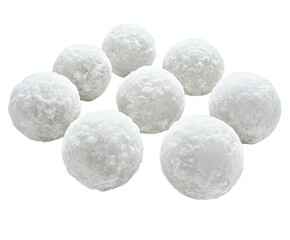 Snowball throwing event winter park isolated on transparent background