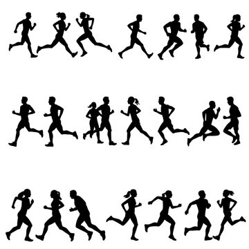 Runner Vector icon logo run