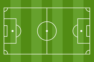 Green grass soccer field vector background © magnoliya1966