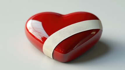 Wounded heart, bandaged