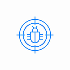 detect malware icon sign vector