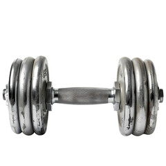 Naklejka premium Adjustable Chrome Dumbbell Weight Training Fitness Exercise Equipment Cut Out Transparent Png