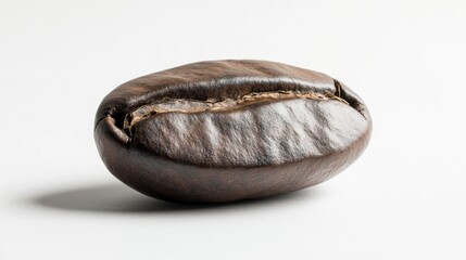 Coffee bean on white.