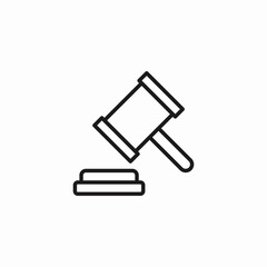 gavel auction icon sign vector