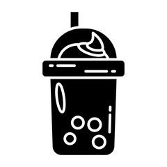 Bubble Tea Ice Cream Glyph