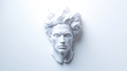 Classical male bust, serene and elegant