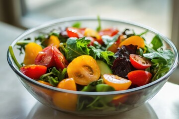 Salad. AI generated illustration.