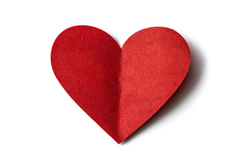 Obraz premium Red paper heart symbol of love and affection