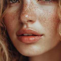 Fototapeta premium close up of a woman mouth