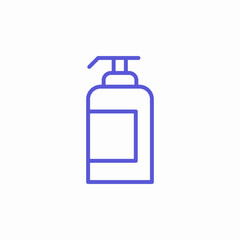 pump soap bottle icon sign vector