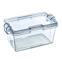 Clear Plastic Storage Container with Handles Cut Out Transparent Png