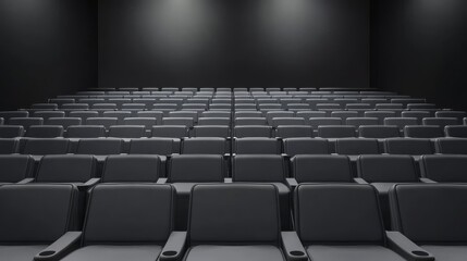 Fototapeta premium Empty, grey tribune seating.