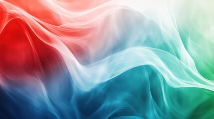 Obraz premium Abstract Colorful Smoke with Red, White, and Blue Flowing. Suitable for background or design elements