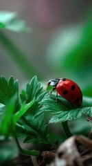 Ladybug on a leaf