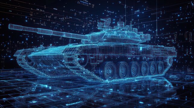 Digital Tank: A Wireframe Vision of Military Technology