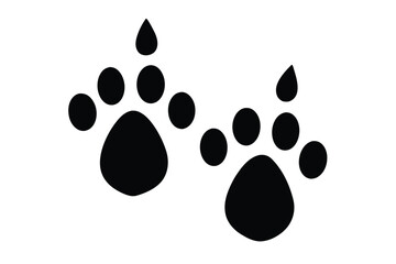 wet footprints vector icon