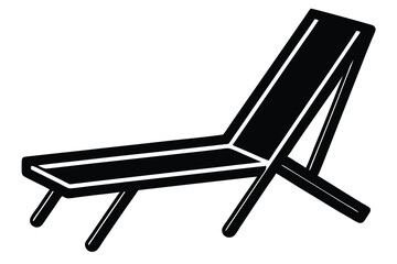 tanning chair vector icon