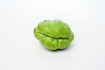 Green Pumpkin Vegetable Isolated on White Background